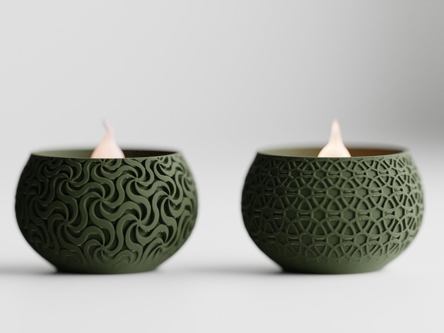 Quadra  - Geometric LED Tealight Candle Set!
